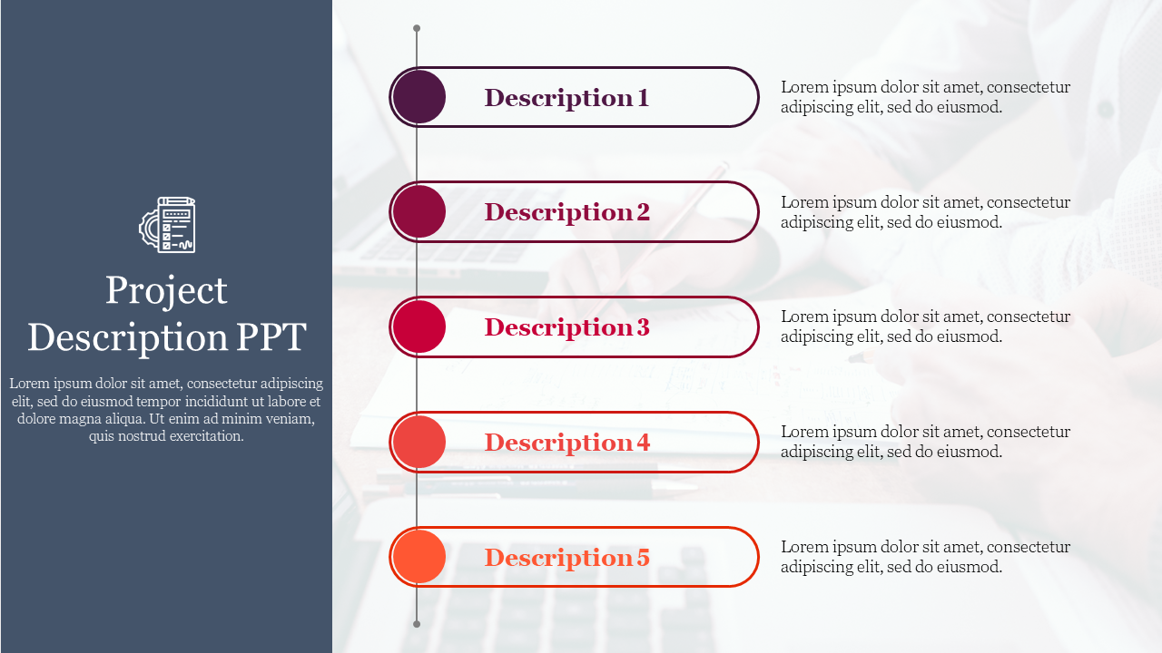 Effective Project Description PPT Presentation Slide 